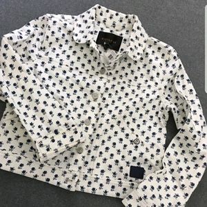 NEW Coach Badlands Floral Jean Jacket Small